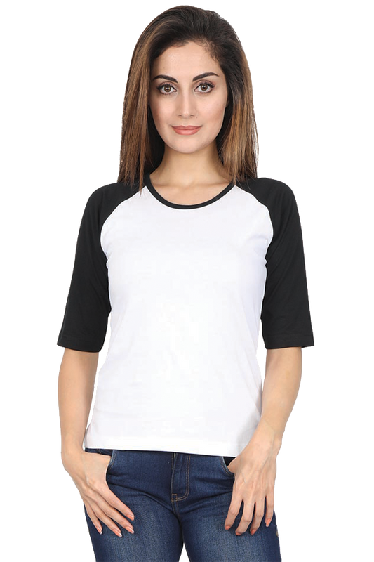 Raglan Full Sleeve Black White