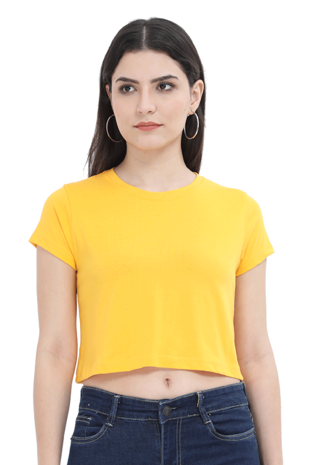 Crop Top Golden Yellow