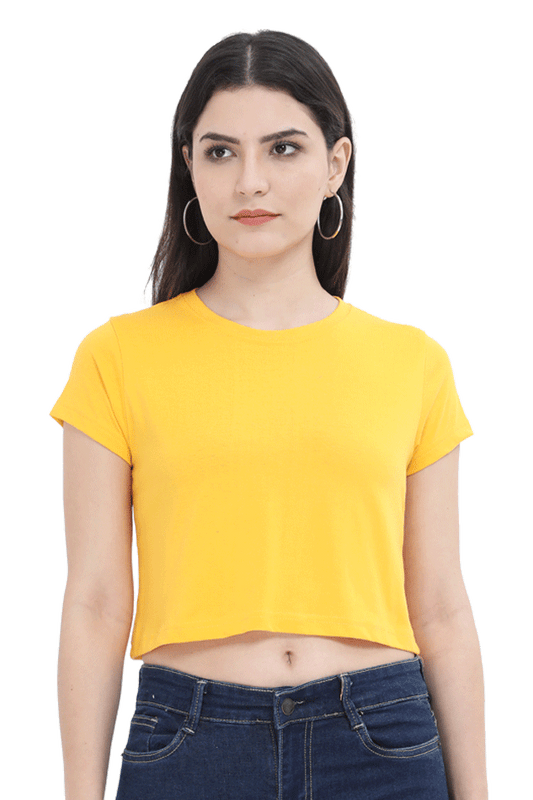 Crop Top Golden Yellow