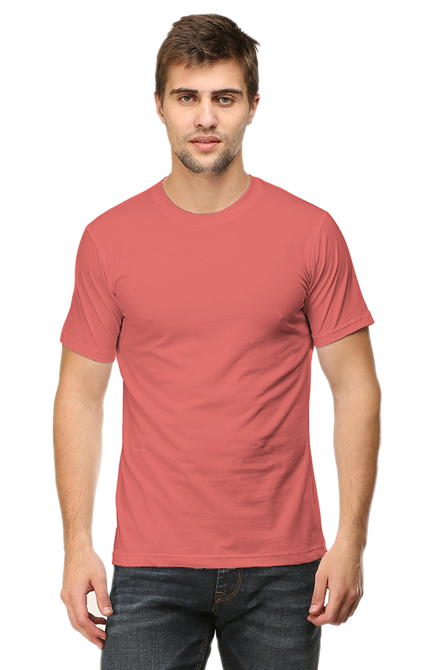 Round Neck Half Sleeve Classic Coral