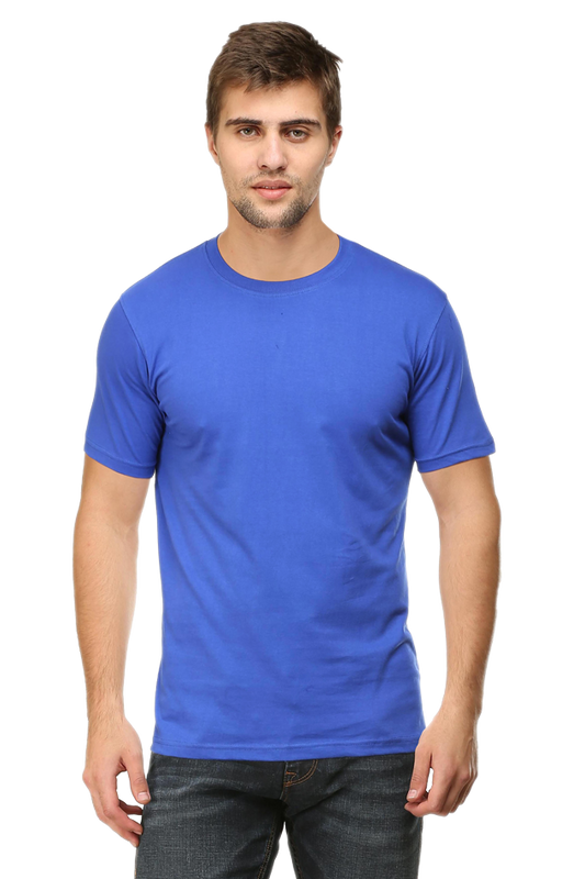 Round Neck Half Sleeve Classic Royal Blue