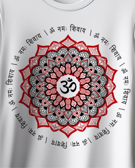 Unisex OM NAMA SHIVAY Printed T-shirt