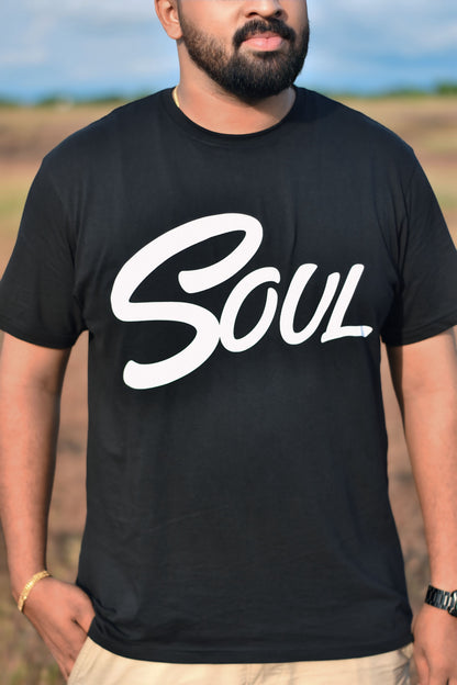 Unisex Soul Printed T-shirt Black Edition