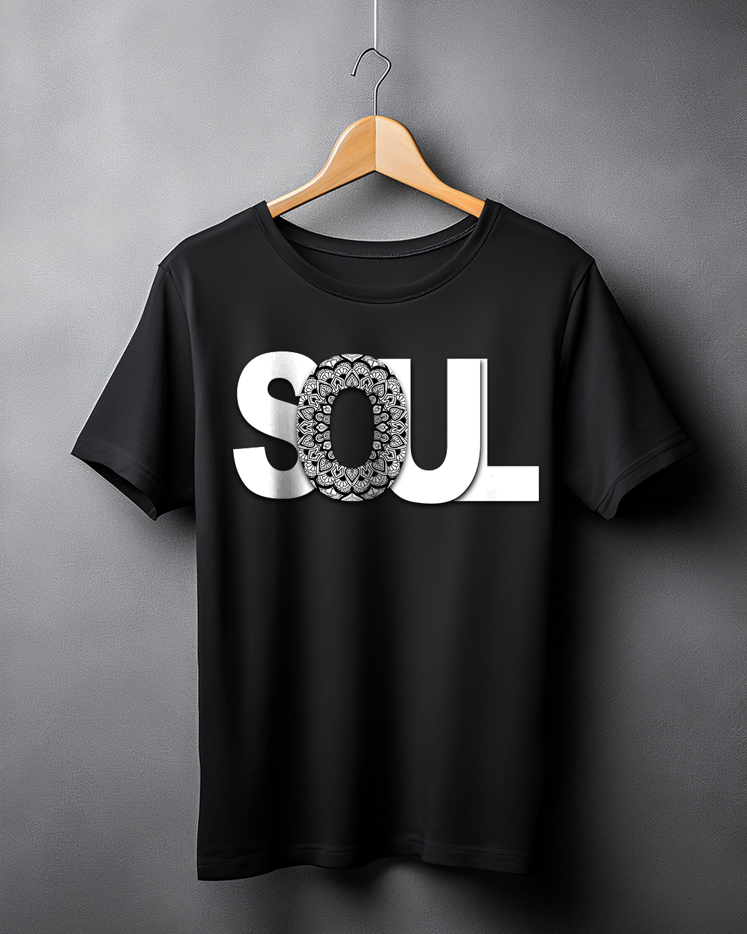 Unisex Soul Printed T-shirt Black Edition